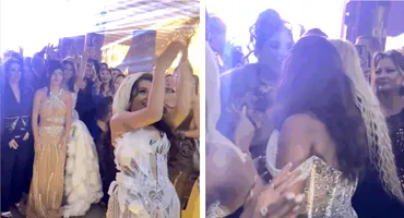 Surpriză totală la nunta fiului lui Costel Biju! Lambada a prins buchetul miresei