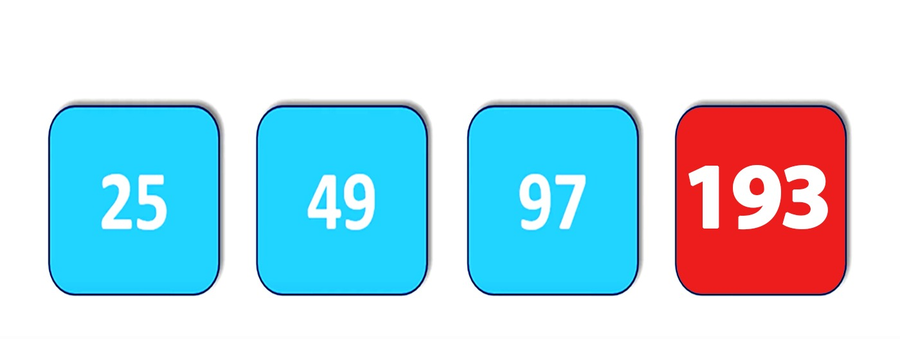 Test de inteligență | Completați seria 25, 49, 97,.. Ce număr urmează?