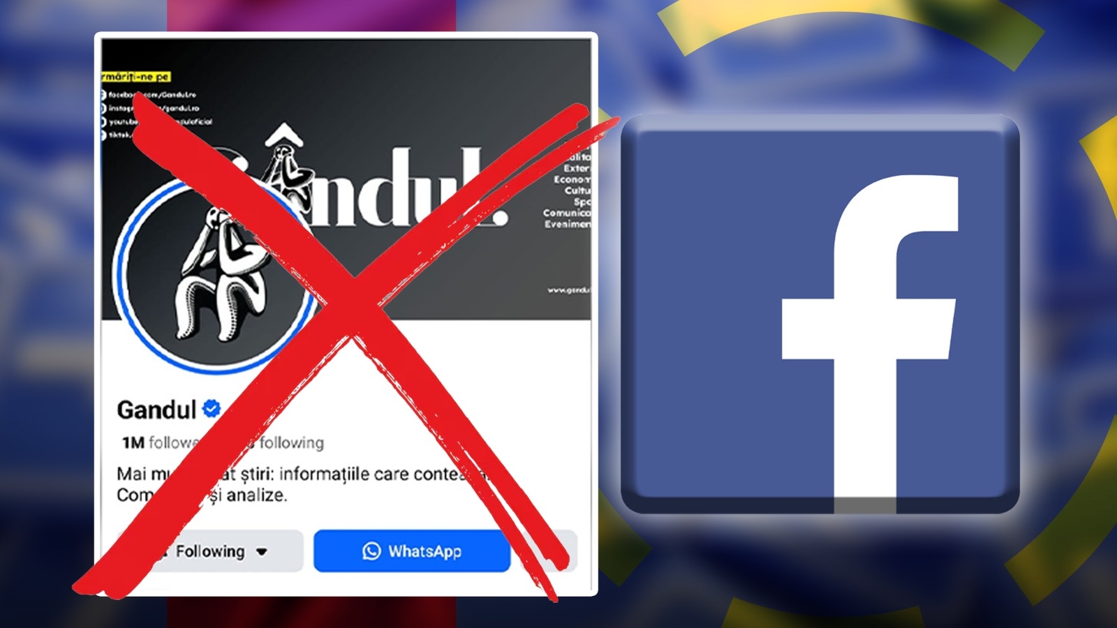 Asalt asupra publicației independente Gândul. Facebook a închis pagina ziarului cu 1 milion de urmăritori și refuză să o redeschidă