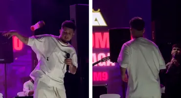 Babasha, incident neplăcut în timpul unui concert. Un spectator a aruncat o sticlă pe scenă: ”Nu e frumos din partea voastră!”