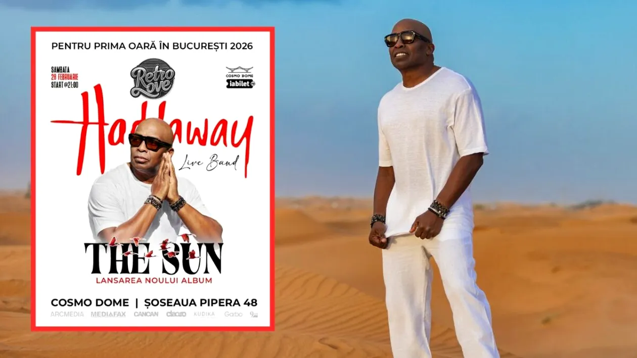 De la hiturile clasice la „The Sun”: Haddaway revine cu forță și ajunge pentru prima dată la București în 2026