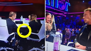 Delia Matache și Rocco Sifrredi, atingeri dubioase pe sub masă, la filmările iUmor. Imaginile difuzate din greșeală de Antena 1