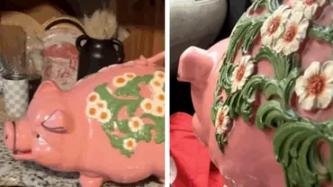 O femeie a cumpărat această pușculiță dintr-un târg de vechituri și a avut parte de surpriza vieții. Ce se afla în ea