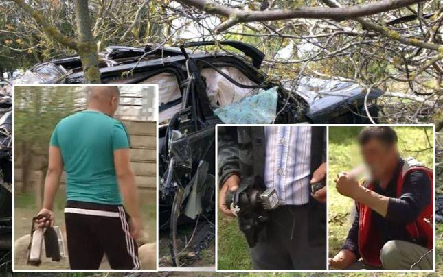 Sătenii din Săcele au returnat bunurile din mașina lui Răzvan Ciobanu: o biblie, sticle cu…