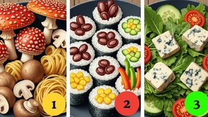 Test de inteligență | Care este mâncarea otrăvită din farfurii? Geniile o văd în 9 secunde