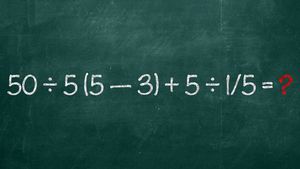 Test de inteligență doar pentru genii | Cât fac 50:5(5-3)+5:1/5?