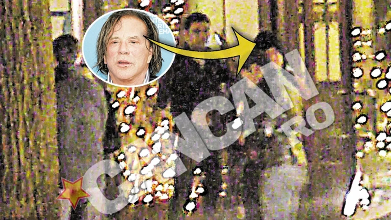 Si-a scos haremul la o cina tarzie in stil italian. Mickey Rourke continua seria distractiilor nocturne