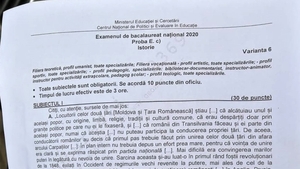 BAC 2023 | Cum se rezolvă subiectele de azi de la istorie. Baremul de corectare
