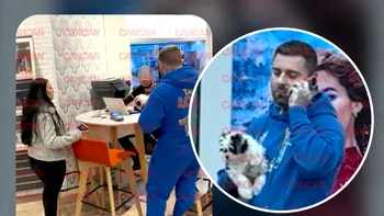 Burtica Franciscăi nu a fost în prim-plan! TJ Miles și-a scos „copilul blănos” la mall