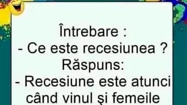 Bancul sfârșitului de săptămână | Ce este recesiunea