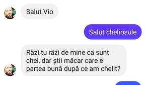 BANC | "Știi care e partea bună că am chelit?!"