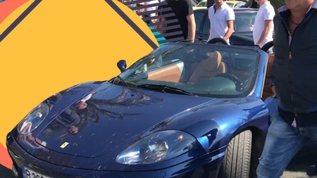 Patronul milionar al unei cafenele celebre în Dorobanți, în fentă cu Ferrari-ul decapotat la NUBA!