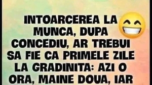 BANCUL ZILEI | Întoarcerea la muncă după concediu