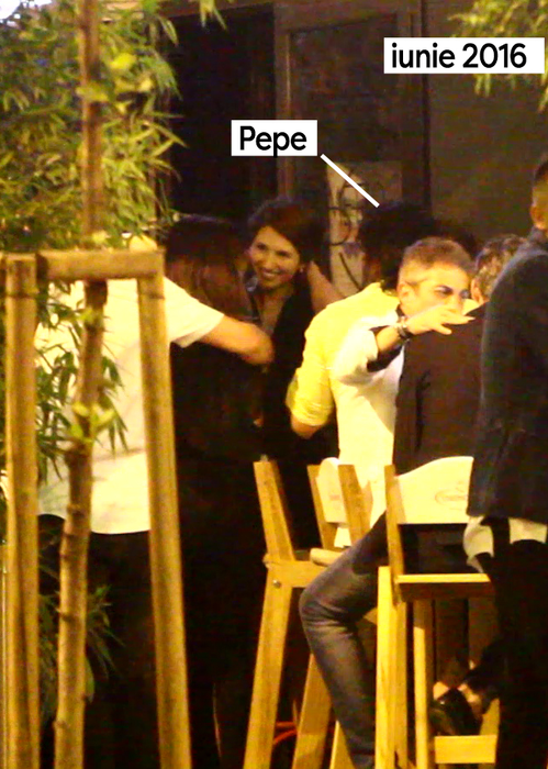 Pepe, discuții cu alte tinere sub privirile soției