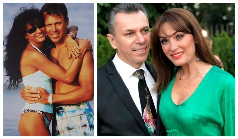 Anca Țurcașiu și Cristian Georgescu, într-o poză făcută în 2000 versus într-una realizată la finalul lui 2019 © Facebook