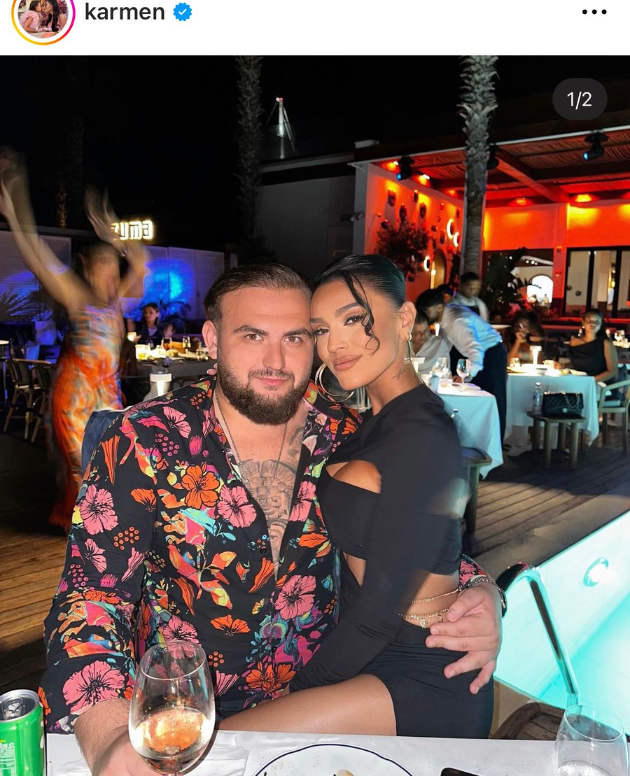 Karmen alături de soțul ei, Bogdan Căplescu 