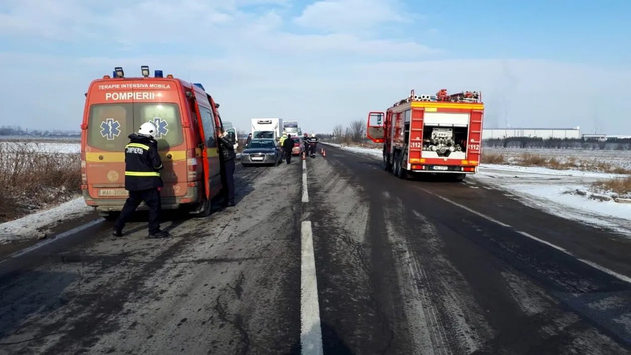 Persoană rănită grav într-un accident produs pe DN1, între Comarnic și Sinaia. Traficul este blocat