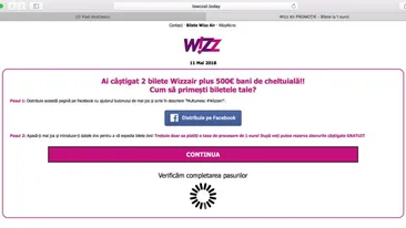 Atenție! Circulă o înșelăciune pe Facebook la bilete de avion care costă 1 euro