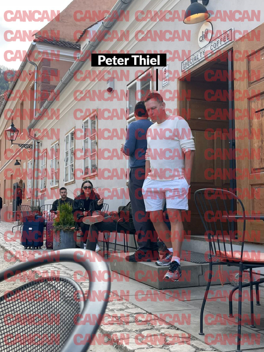Peter Thiel a ieșit la o cafea, ca un om normal, nu ca un ditamai miliardar (Foto: CANCAN.RO)