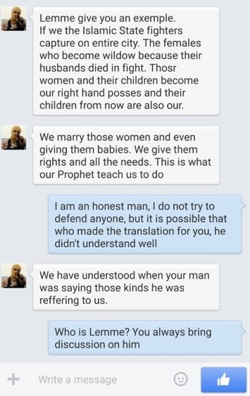 Conversaţia lui Christian Sabbagh cu Luigi Boicea - jihadistul din Craiova - sub aliasul Umar Al-Amen Ibn Marwaan