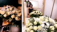 Carmen de la Sălciua a primit un buchet suspect de trandafiri albi. Alex Bodi ar putea fi bărbatul care-i cere iertare
