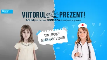 “VIITORUL STRIGĂ PREZENT!” O campanie SOS Satele Copiilor România, pentru susţinerea la şcoală a 200 de copii