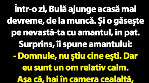 BANC | Bulă, nevasta infidelă și amantul