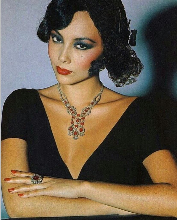 Poză Marie Helvin tânără. sursa Instagram