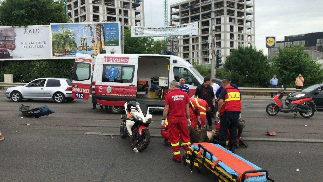 Accident grav pe Bulevardul Barbu Văcăresu! Un bărbat a fost spulberat de o mașină Antena 1