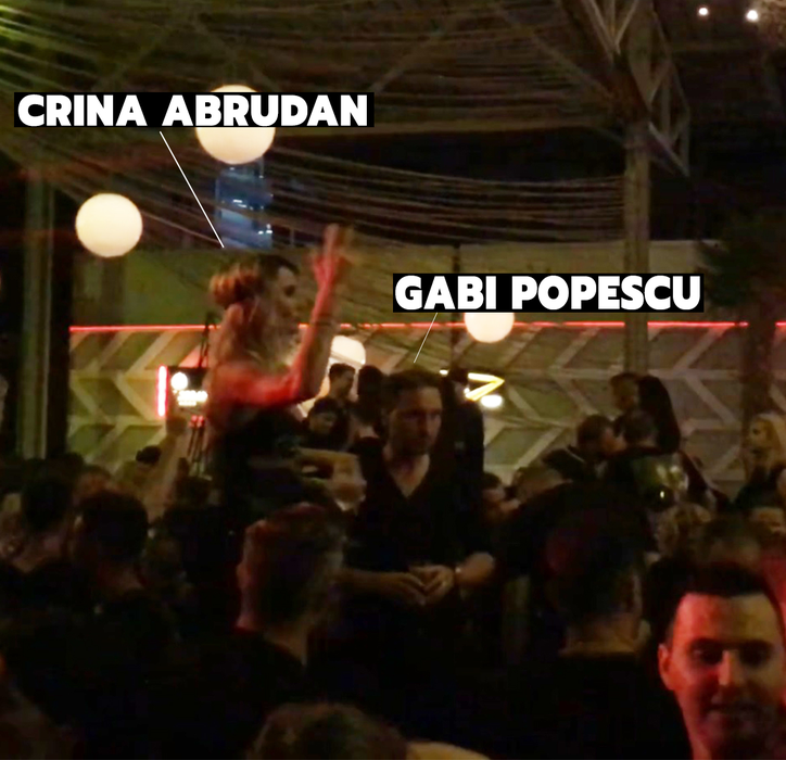 Crina Abrudan s-a unduit pe masă, la LOFT