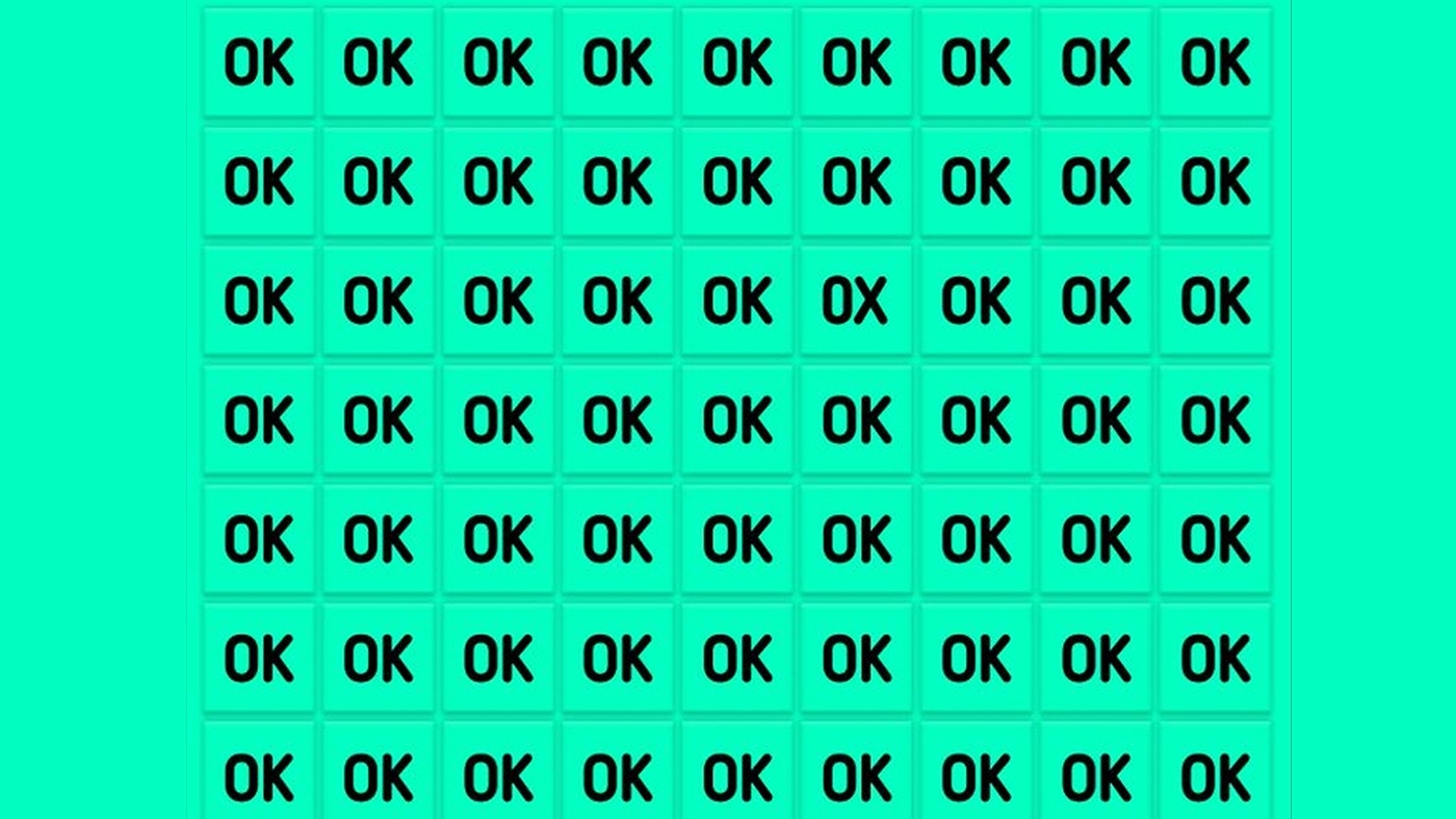 Test de perspicacitate | Găsiți singurul "OK" care nu este ok!