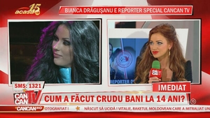 Cruduţa a dat din casă când a fost intervievată de Bianca Drăguşanu: "La 14 ani, am vândut flori în piaţă"