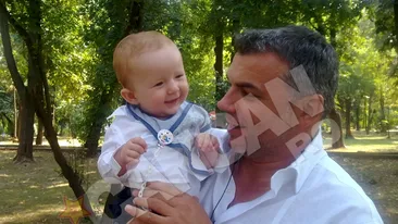 Aflat intr-o vizita fulger la Bucuresti, Olaroiu l-a scos in parc pe finul Gino Cosmin