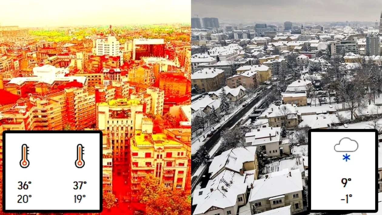 Caniculă și ninsori în septembrie 2025. Meteorologii Accuweather anunță o lună cum n-a mai fost în România