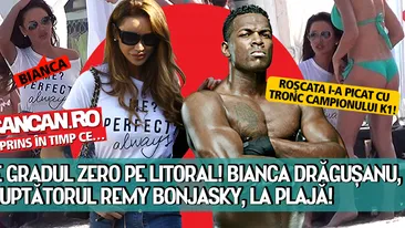 Intalnire de gradul zero pe litoral! Bianca, alaturi de luptatorul Remy Bonjasky!