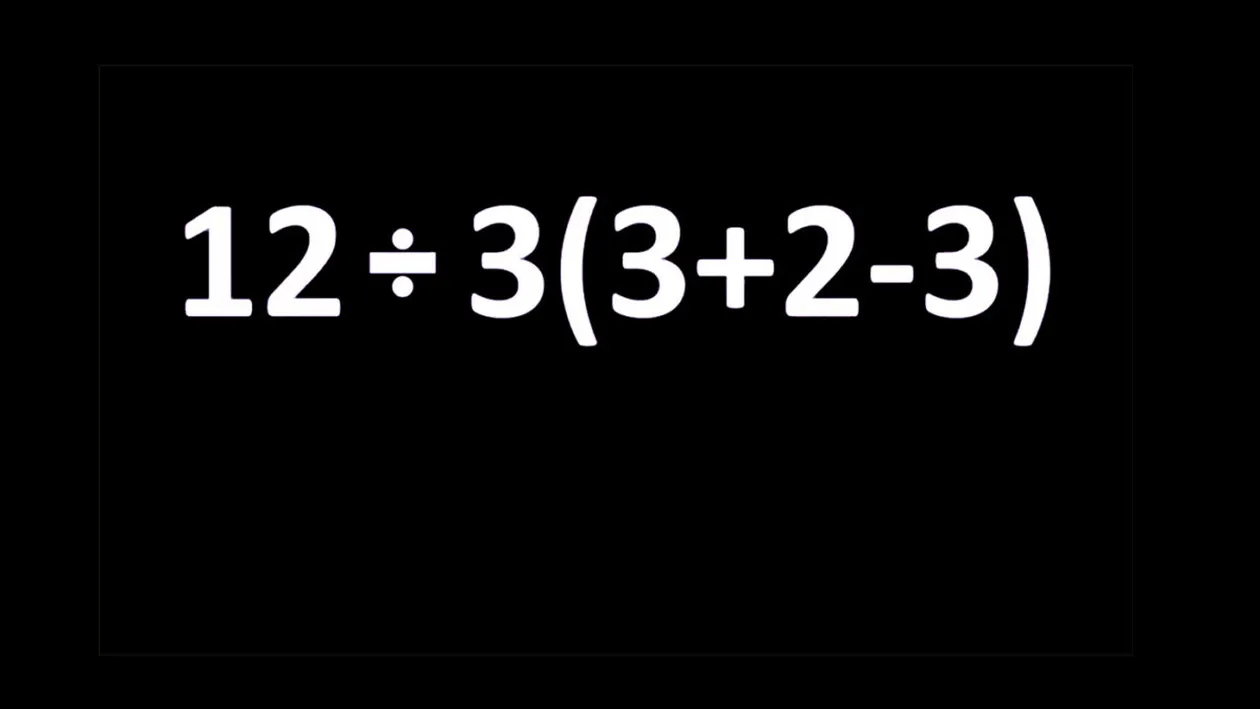 Test IQ | Calculați rapid 12:3(3+2-3). Geniile răspund corect în 3 secunde