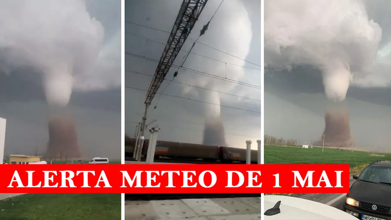 Alertă METEO în România, de 1 MAI, până la ora 21:00. A început deja! Județele afectate