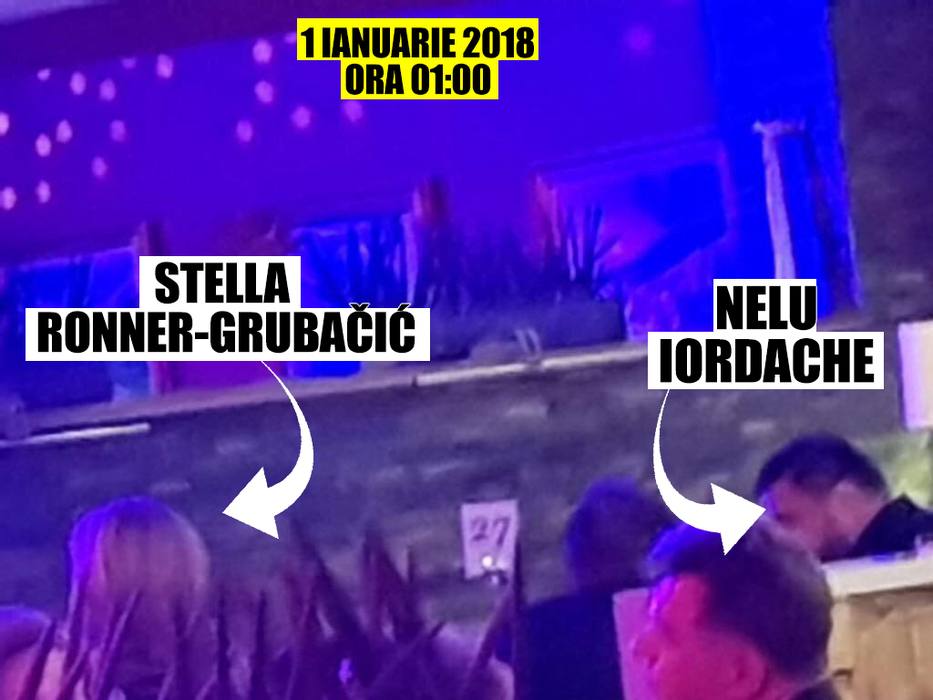 Ambasadoarea Olandei, Stella Ronner Grubacic, şi Nelu Iordache la "Revelionul bogaţilor" de la Teleferic