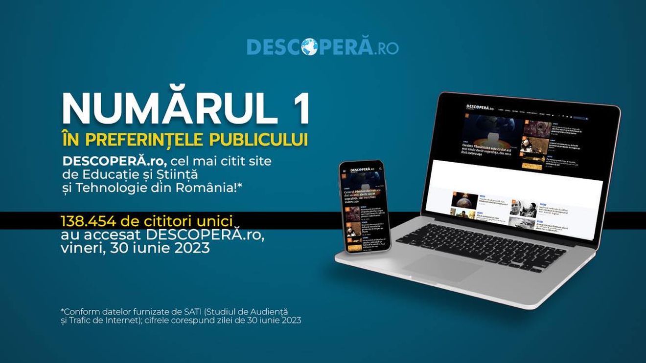 DESCOPERĂ.ro, cel mai citit site de Educație și Știință și Tehnologie din România!