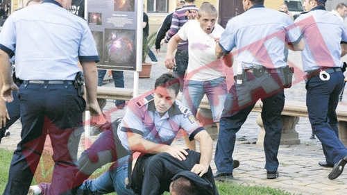 Croatii au devastat terasele din Timisoara!