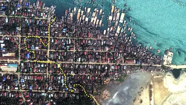 Inainte si dupa! Imagini din satelit cu o comunitate rasa de pe fata pamantului in urma unui conflict armat