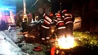 Accident grav la Breaza, cu cinci răniți și o mașină răsturantă