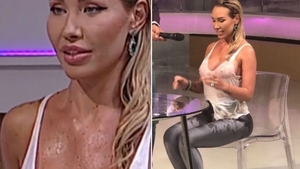 Raluca Podea s-a lăsat stropită cu apă din cap până în picioare! S-a văzut totul prin maioul alb