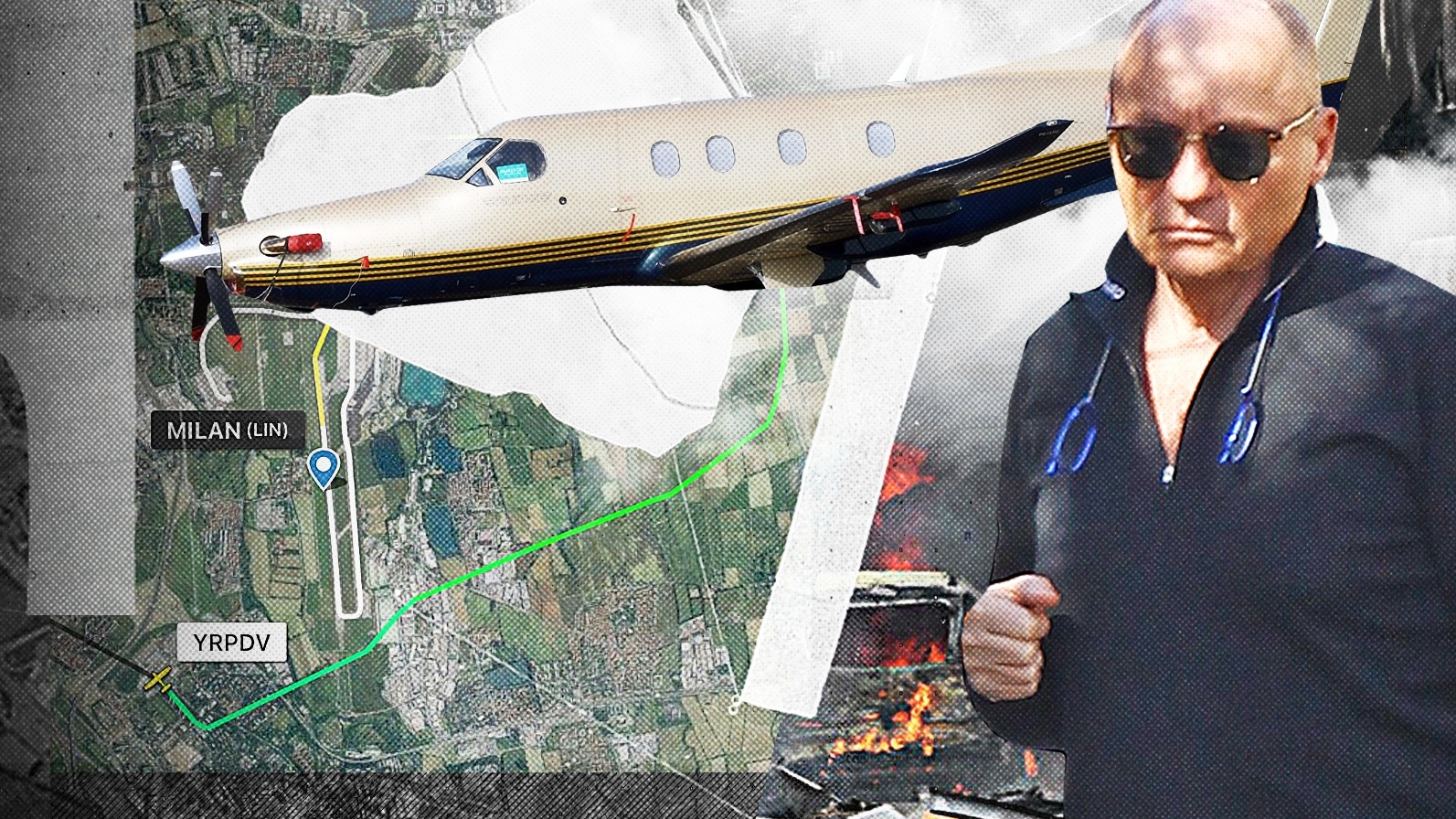 Avem traseul aeronavei condusă de Dan Petrescu! Milionarul a intrat cu avionul într-o clădire la doar câteva minute după decolare