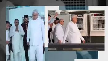 Liderul spiritual din India a „defilat” cu aparatele de aer condiționat la purtător! Canicula și-a întâlnit „nașul”!