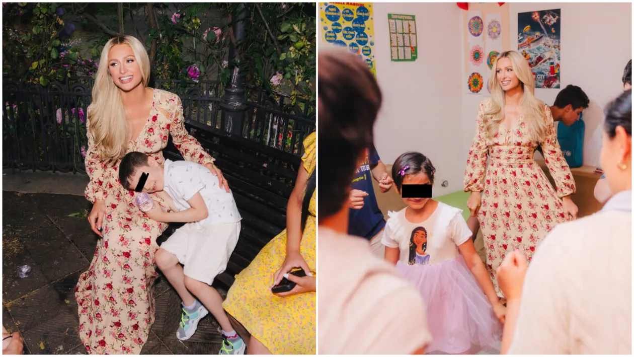 Mesajul transmis de Paris Hilton, după ce a dezvăluit că i-a ajutat pe copiii nevoiași din Craiova: ”Am văzut cum arată speranța adevărată”