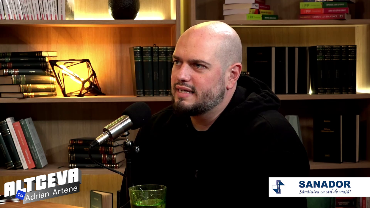 Podcastul poate fi urmărit integral pe canalul de YouTube ”ALTCEVA cu Adrian Artene” / (Sursa: Captură video)
