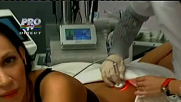 Nicoleta Luciu si-a aratat chilotii rosii in direct la TV! Uite cum se rasfata la masaj!