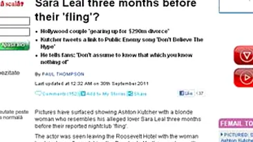 Dovezile infidelitatii lui Ashton Kutcher! A fost fotografiat cu amanta blonda