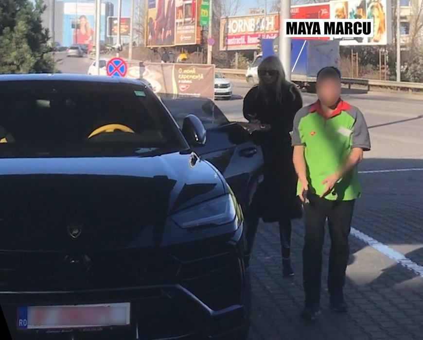 Maya Marcu, lângă noul Lamborghini Urus în valoare de 350.000 de euro